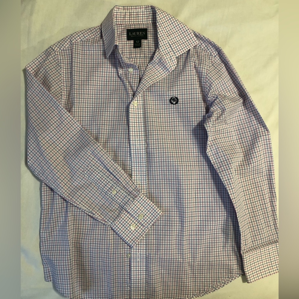 Ralph lauren. Boys. Button down shirt. Used. Good condition.